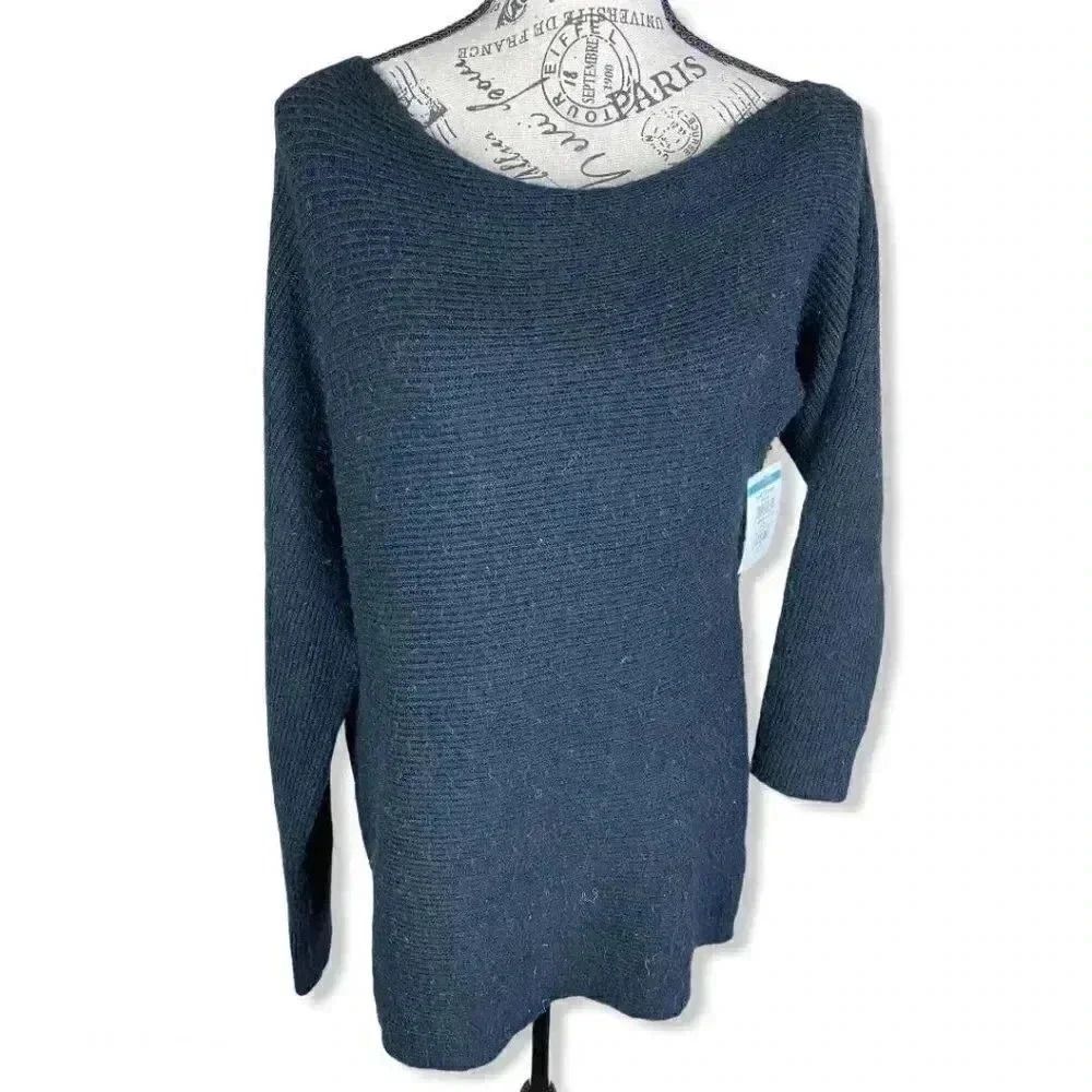 Treasure & Bond asymmetric neck knit sweater